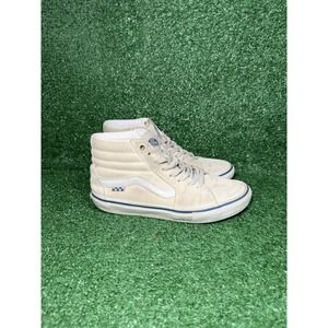Vans Sk8 Hi Mens Size 7.5 Beige Skate Shoes Old Skool Casual Comfort Sneakers